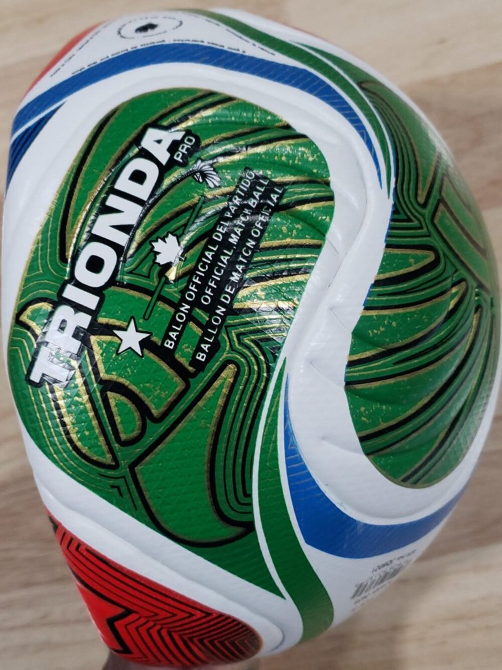 Title: Torneo Pro Official Match Soccer Ball Green White Red Blue
